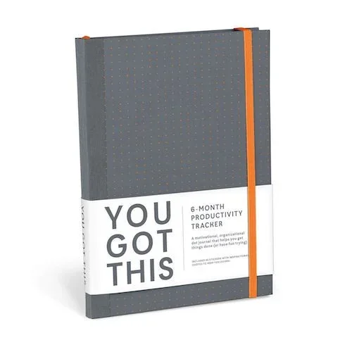 You Got This Journal Black/Orange
