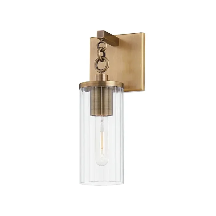 Yucca Wall Sconce In Patina Brass Color
