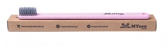 Zahnbürste aus Weizen- und Maisrosa weich – MYECOBRUSH