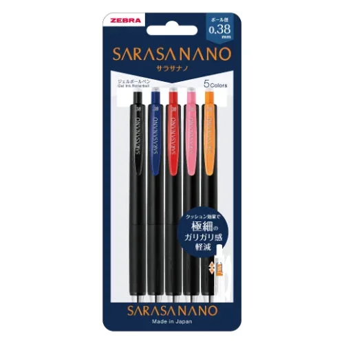 ZEBRA Sarasa Nano Gel Ballpoint Pen – 0.38mm