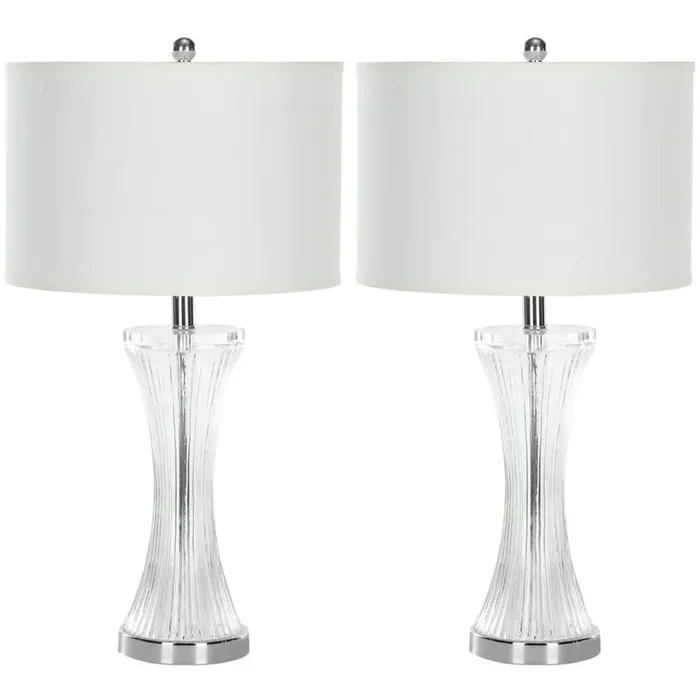 ZELDA 25-INCH H GLASS TABLE LAMP