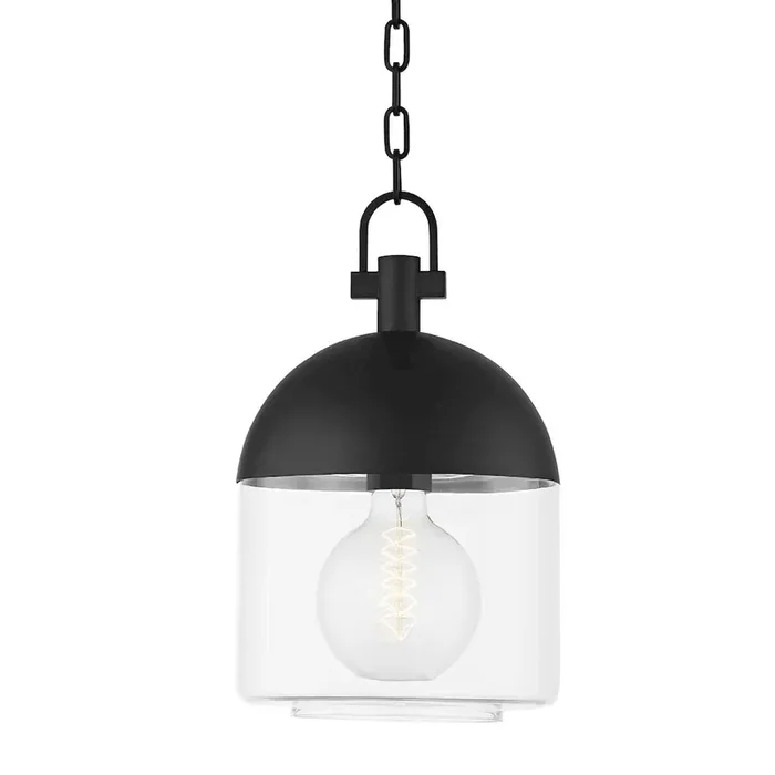 Zephyr Pendant In Textured Black Color