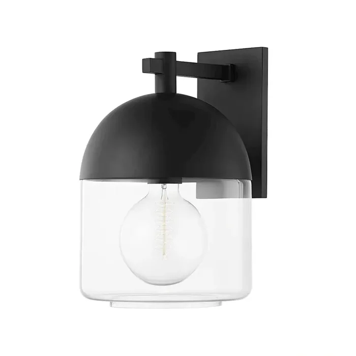 Zephyr Wall Sconce In Textured Black Color
