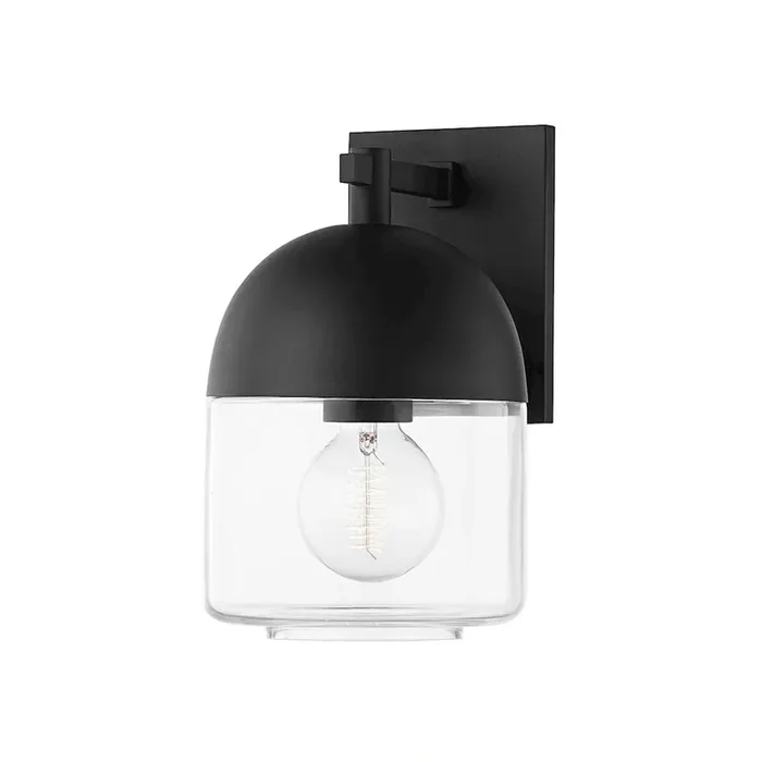 Zephyr Wall Sconce In Textured Black Color