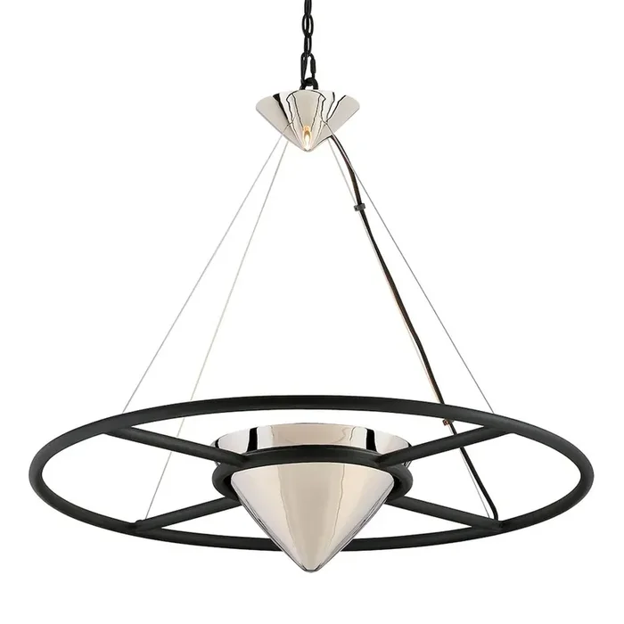 Zero Gravity Pendant In Carbide Blk & Pol Nickel Color