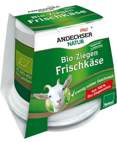 Ziegenfrischkäse 40% BIO 125 g ANDECHSER NATUR