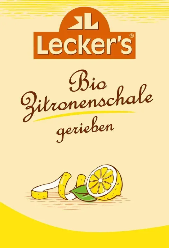 Zitronenschale gerieben BIO 15 g LECKER’S