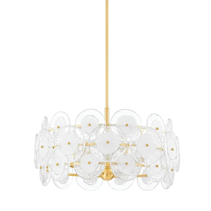 Zoella Chandelier In Aged Brass Color