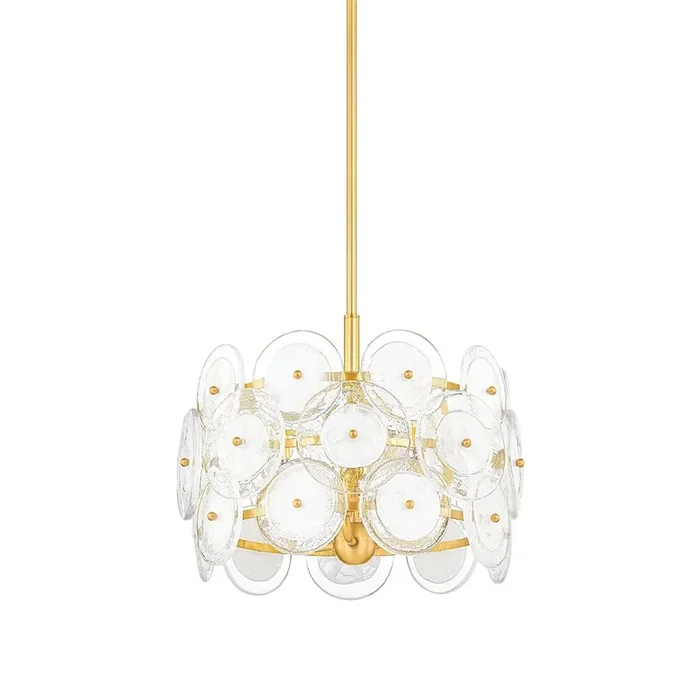 Zoella Pendant In Aged Brass Color