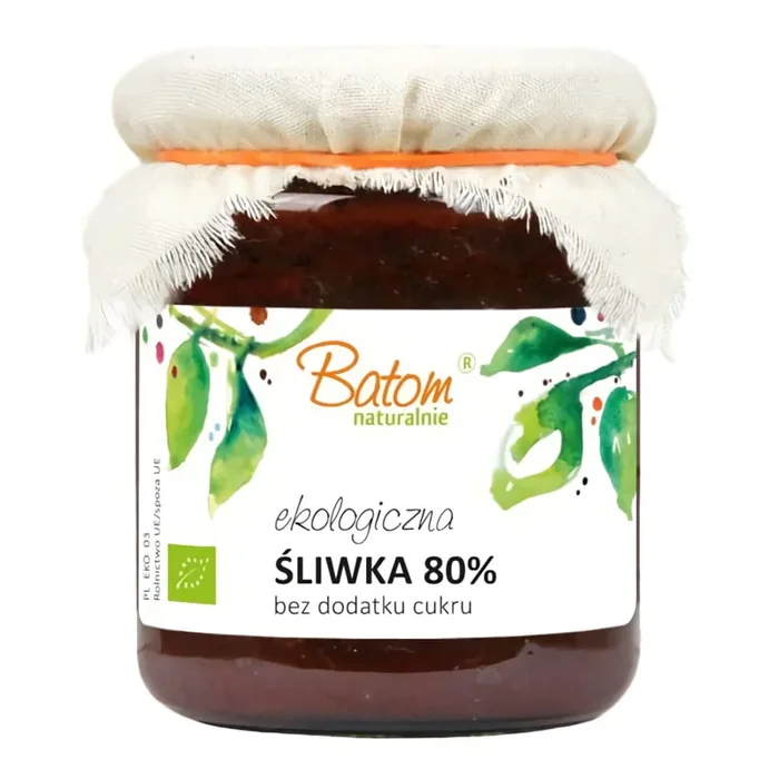 Zwetschgenmarmelade ohne Zucker BIO 260 g – BATOM
